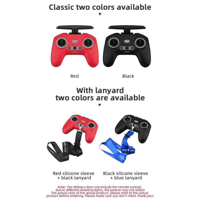 Silicone Cover Lanyard  Anti-Lost Neck Strap for Avata/FPV Remote Controller Protective Sleeve Skin for Case Accessories