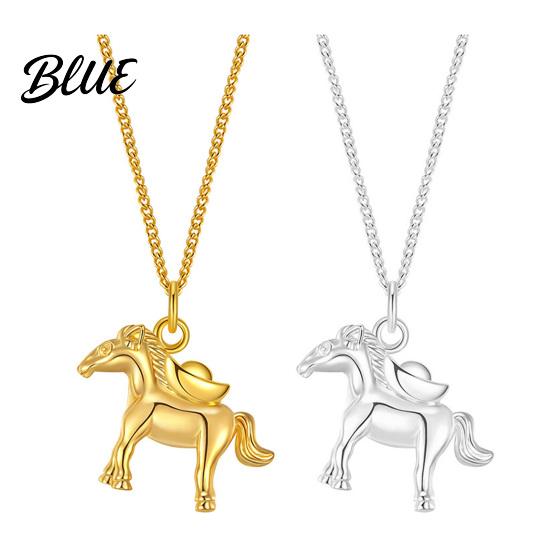 Horse Pendant Necklace Ingot On Immediate Women Wealth Lucky Birthday