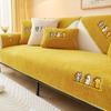 Winter Warm Lambs Velvet Sofa Towel Nordic Thick Plush Non-slip Sofa Cover for Living Room Sectional L-shaped Couch Covers