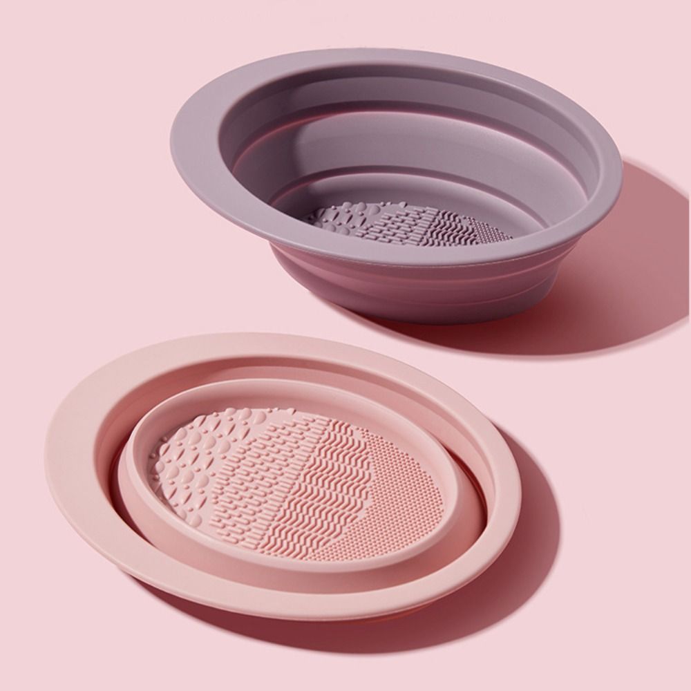 Beauty Makeup Brush Cleaning Mat Silicone Cosmetic Scrubber Board  Brush Cleaning Tool