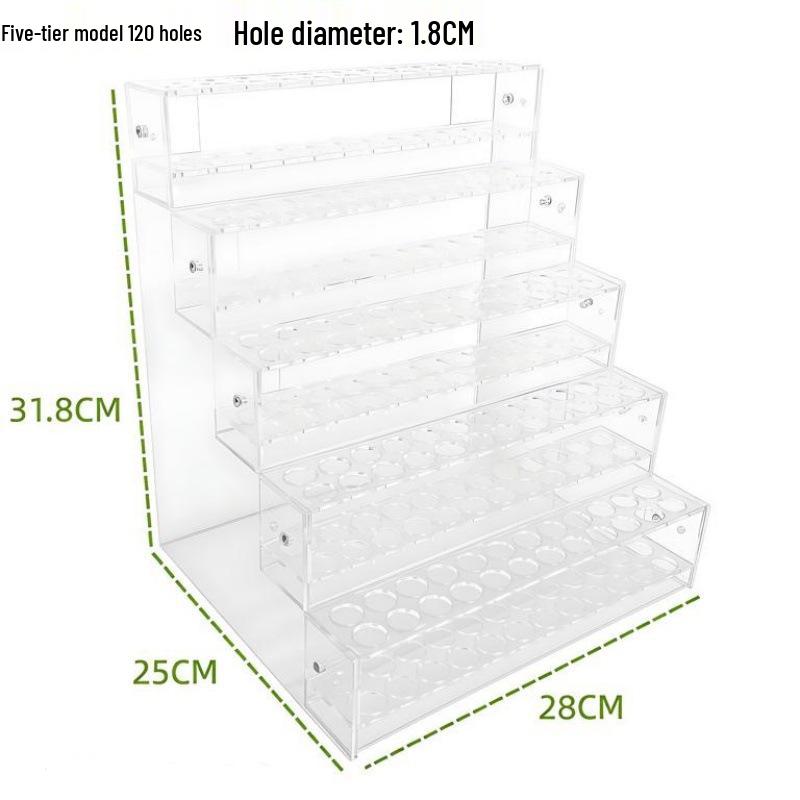 Acrylic Transparent Pen Holder: Large Capacity Desktop Organizer Stand for Stationery Storage and Display.