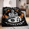 1pc Rock N Roll Guitar Blanket Soft All Season Throw with Vibrant Design, Perfect for Home, Travel, and Gifts, Ideal for Naps and Camping