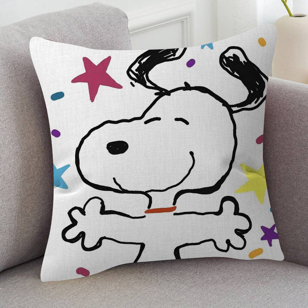 Anime Snoopy Pillow Cover For Bedroom Room And Living Room Sofa Decorative Cushion Cover