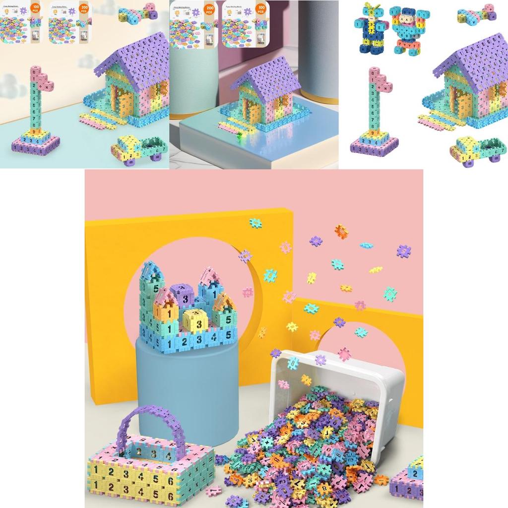 Colorful Macaron Building Blocks Fun And Educational Toy For Children 100pcs Bag