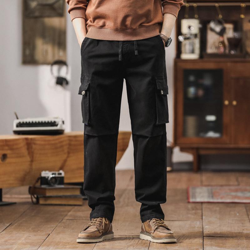 New Overalls Loose Thickened Casual Pants Men's Trendy Pants Men's High-end Men's Trousers High Street Men's Clothing