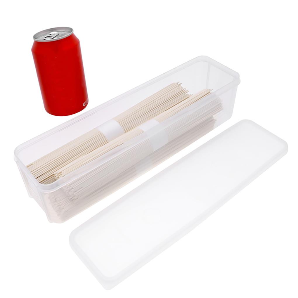 Home Rectangle Portable Noodle Storage Box Dumpling Spaghettis Chopsticks Fruit Organizer Large Capacity Container
