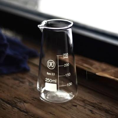 Coffee Bottle Water Thermos for Water Drinkware Glass Flask 250ml Borosilicate Glass Conical Beaker With Spout