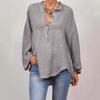 2025 New Women's Casual Long Sleeve Door Tube Stand Collar Regular Multicolor Tops Shirt