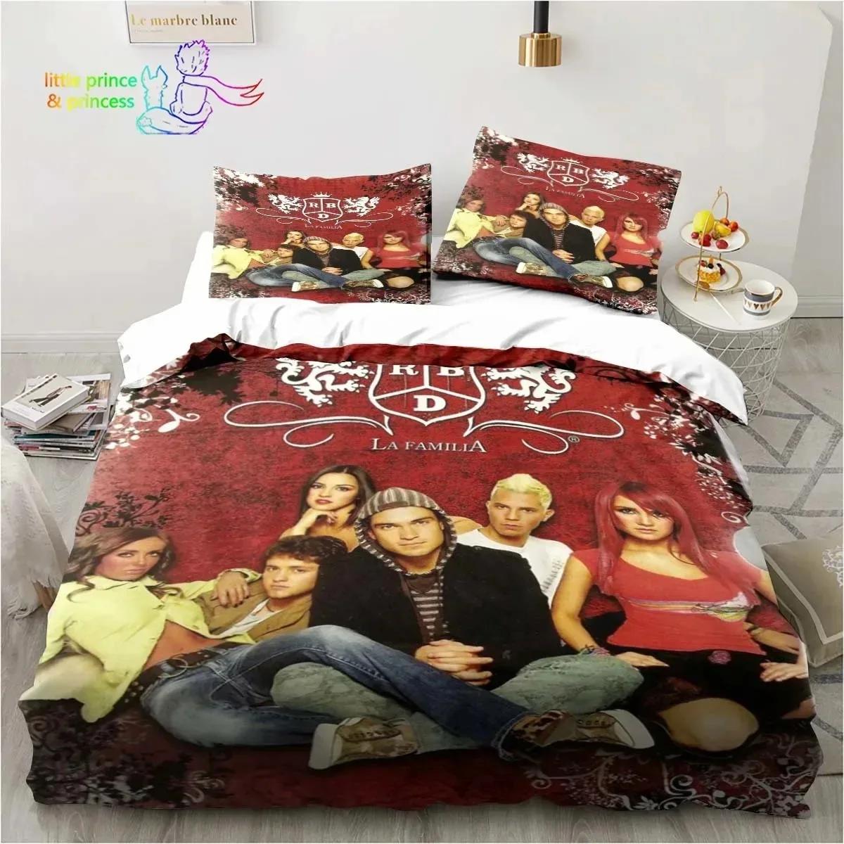 

Band Rbd Bedding Set Single Twin Full Queen King Size Bed Set Adult Boys Bedroom 3D Print Bedding Music Lover Gift EU Single(135*200cm)3pcs