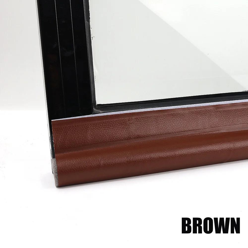 Adjustable Door Bottom Seal Strip Weatherstrip Under Door Draft Stopper Anti-Cold One Side Gap Blocker Foam Weather Strip Adjust