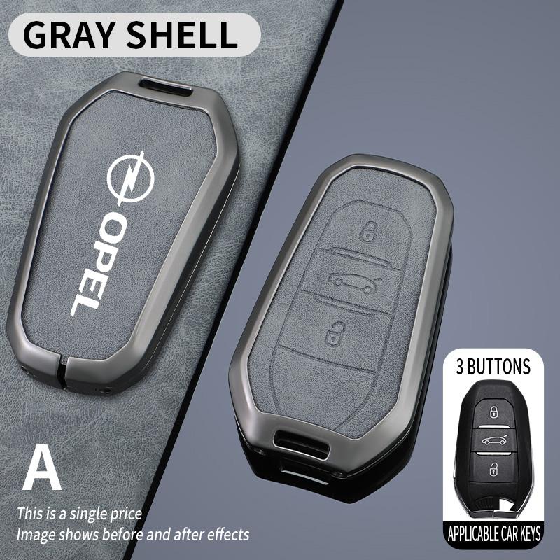 Zinková slitina Kryt pouzdra na klíče od auta Držák ochranný pro Opel Mokka Corsa Astra Phev Grandland Hybrid 2025 Příslušenství