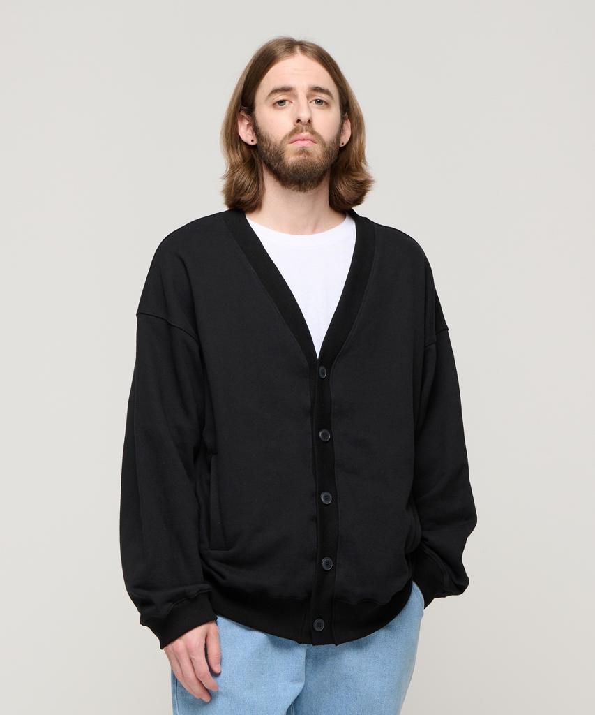 Cargobros Sweat Cardigan (Black)