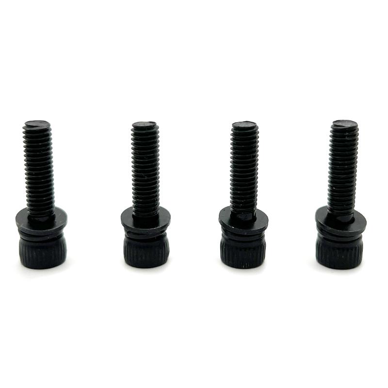 Garden Power Tools Hardware Fasteners 4 Pieces M5*20mm Hexagon Socket Bolt with Spring Pad and Flat Pad