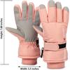 Winter-Ski-Gloves for Kids - Waterproof Warm Snow Gloves Cold-Weather Non-Slip for Skiing-Snowboarding Outdoor Sports