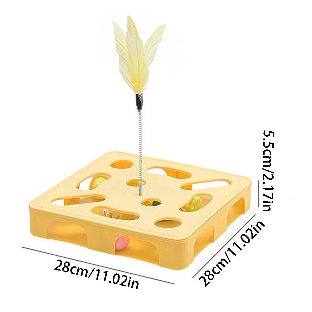 Plastic Pet Puzzle Track Toy Funny Cat Teasing Box Cat Exercise Toy  Boredom Relieving