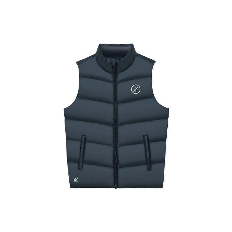 Мужские пуховые жилеты Li Ning Черный Стойка Умеренный Другое AMRS069-1 XXXL