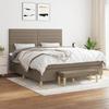 Maison Exclusive - Lattenrost mit Matratze Taupe 180x200 cm Stoff