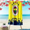 Fenerbahçe Sportverein Druck Strandtuch, Großes Weiches Schnelltrocknendes Handtuch für Strand Camping Schwimmen