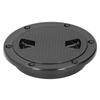 4in Boat Deck Plate ABS Round AntiUV Inspection Hatch Cover Marine Accessory Black