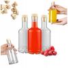 Tadek Glass Bottle 250ml For Liqueurs Alcohol Juice With Cork