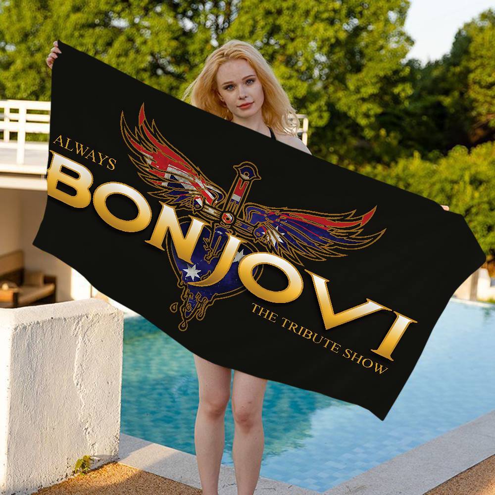 B-BonS J-Jovi Anime Beach Swimming Towel Soft Absorbent Washcloth Children's Gifts for Kids Travel Camping Gym