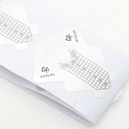 Sfaturi pentru forma unghiilor Dimensiuni rezistente la praf Semne Hârtie Formă unghii Autocolant Ghid de extensie pentru manichiură Gadget Aprovizionare pentru salonul de unghii