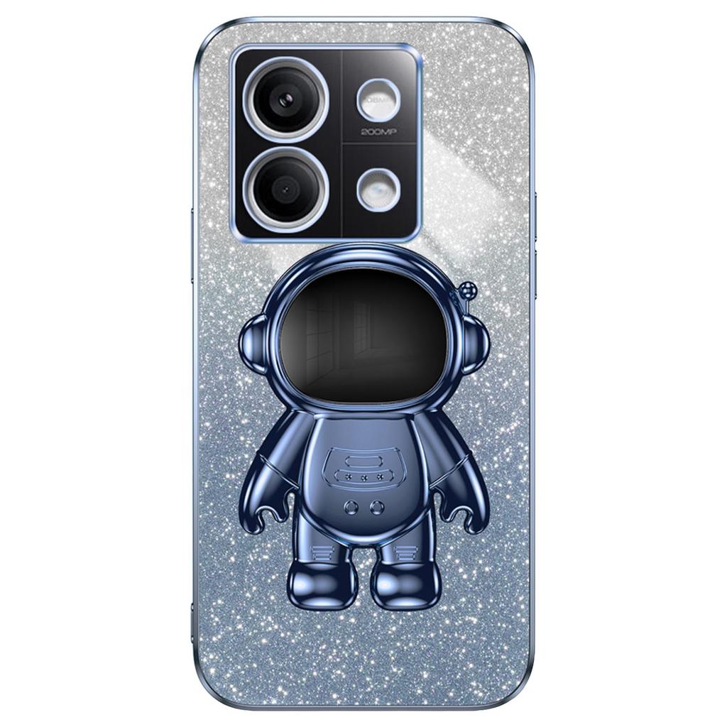 For Xiaomi Redmi Note 13 5G Cover Astronaut Kickstand Glitter Powder Mobile Phone Case