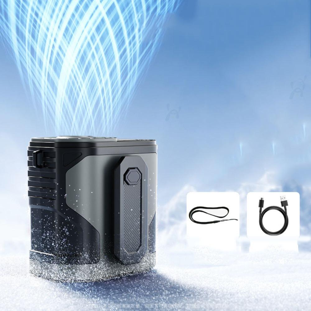 

Strong Airflow Hanging Waist Fan Hand Free Mini Electric Fan Waist Clip Fan Cooling Artifact серый