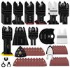 116-Piece Universal Oscillating Saw Blade Set for Cutting Iron, Nails, Aluminum, and Sheet Metal