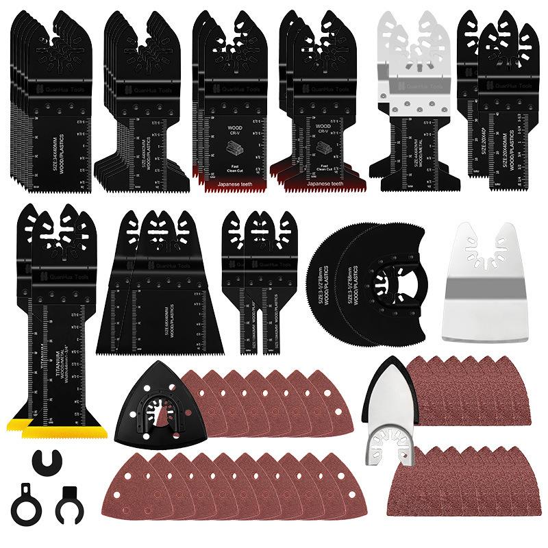 116-Piece Universal Oscillating Saw Blade Set for Cutting Iron, Nails, Aluminum, and Sheet Metal