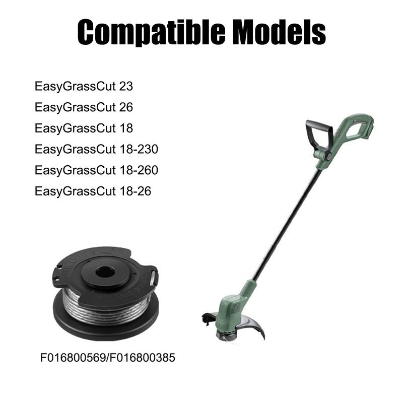 8 Pack F016800569 String Trimmer Replacement Spool Line for Bosch EasyGrassCut 23, 26, 18, 18-230, 18-260, 18-26