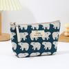 And Canvas Makeup Bag Simple and Portable Travel Storage Toiletry Bag Multi Functional Student Pencil Case