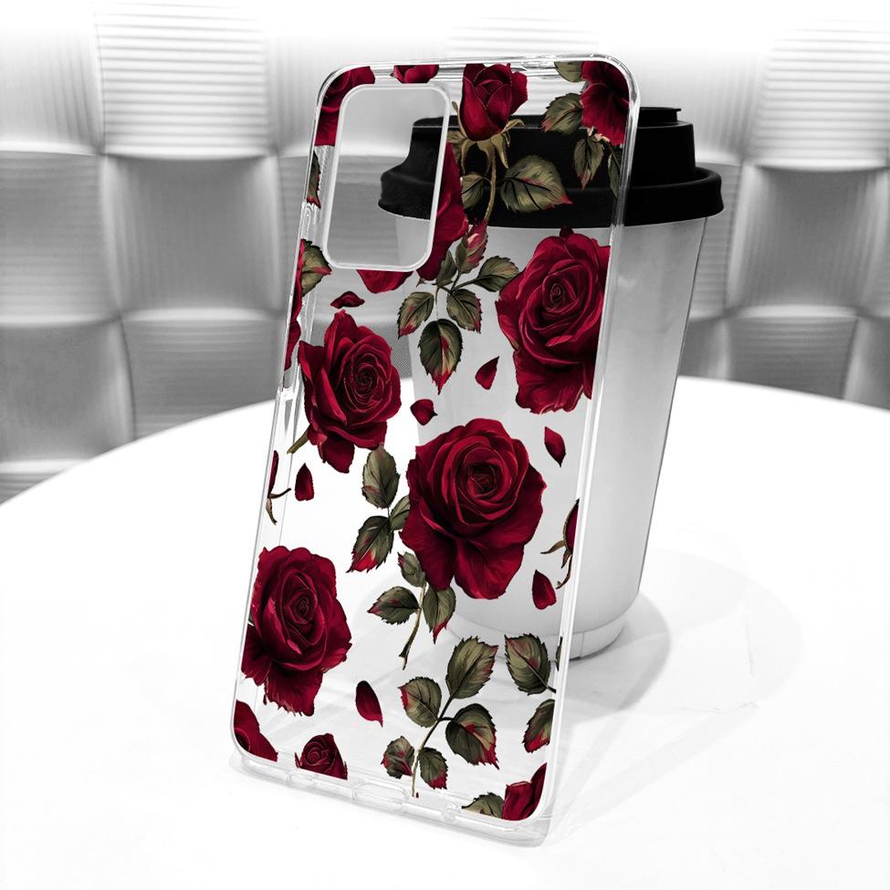 Transparent For Samsung Galaxy A72 4G Case Cute Fashion Flowers Funny Painted Casing For Samsung A72 4G SM-A725M SM-A725F Cover