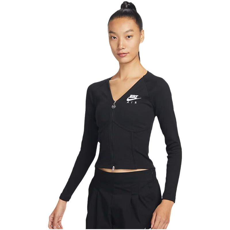Nike Women s Yoga Ribbed Long-Sleeve T-Shirt S