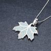 Populární náhrdelník ve tvaru javorového listu s intarzií, s vynikající osobností a jedinečným temperamentem, dámský náhrdelník
