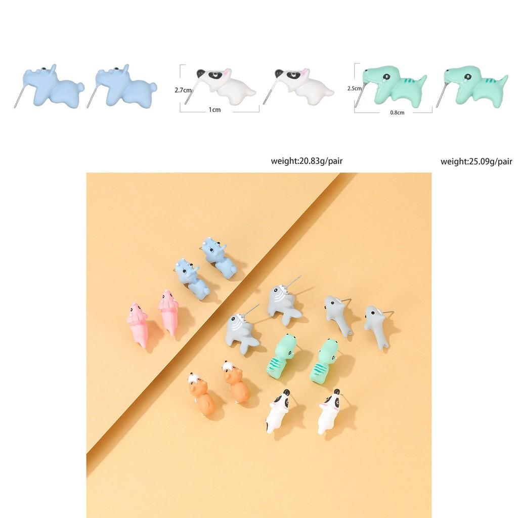 Trendy Animal Shaped Alloy Earrings Fashionable Street Style Accessories