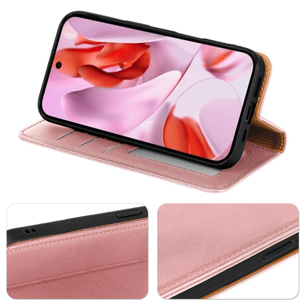 For Xiaomi Redmi A5 4G (171.7mm)/Poco C71 4G Case Wallet RFID Blocking Leather Phone Cover Strong Magnetic Closure