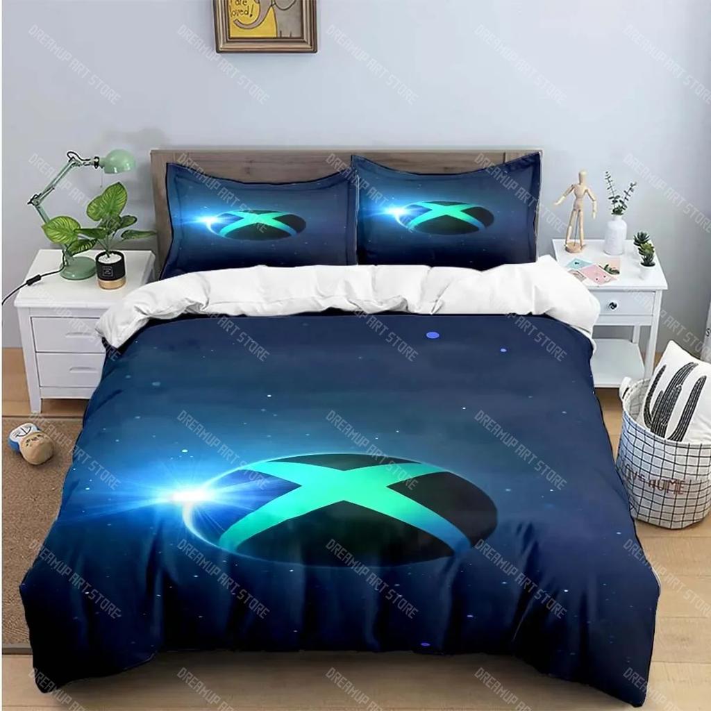 Cool Gamer X-XBox Print Bedding Sets Exquisite Bed Supplies Set Duvet Cover Bed Comforter Set Bedding Set Luxury Gift
