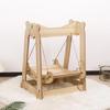 Wooden shaker cat supplies small pets double-layer anti-rollover swing hanging hanging nest pet hammock cat bed cat swing