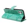 For Samsung Galaxy A07 4G/A06 4G/A06 5G Wallet Case Floral Butterfly Imprinted Leather Phone Cover Stand -  Green