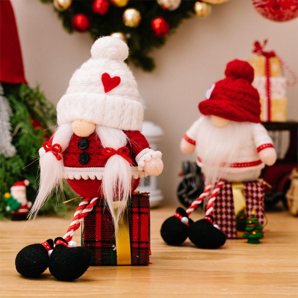 

Handmade Christmas Love Dwarf Toy Cartoon Plush Doll Christmas Faceless Doll Party