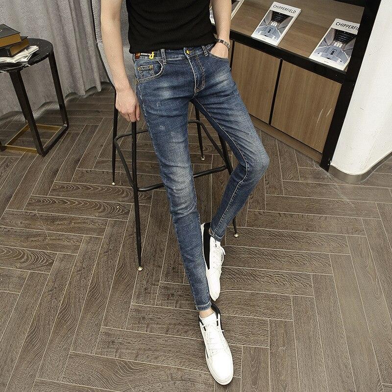Primavera Invierno 2021 Moda Hombres 'S Jeans Coreano Elástico Juvenil  Delgado Lápiz Pies Casual Hombres Adolescentes Pantalones Lápiz Pantalones  Para Hombres comprar a buen precio — entrega gratuita, reseñas reales con  fotos — Joom