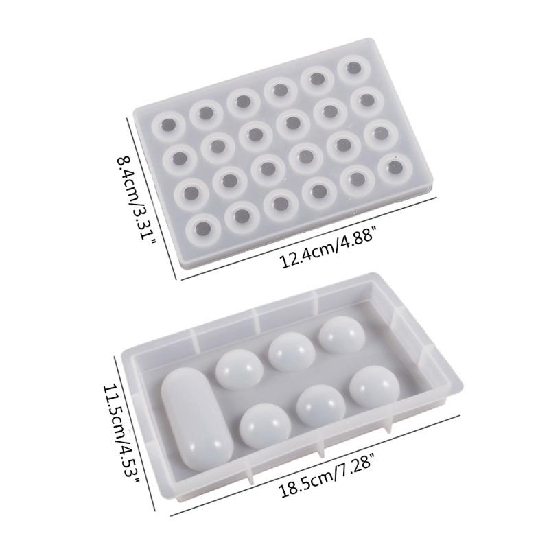 Crystal-Clear Resin Mold for Mancala Board Game Silicone Resin Molds Kit with Screw DIY Family Party Board Games Craft