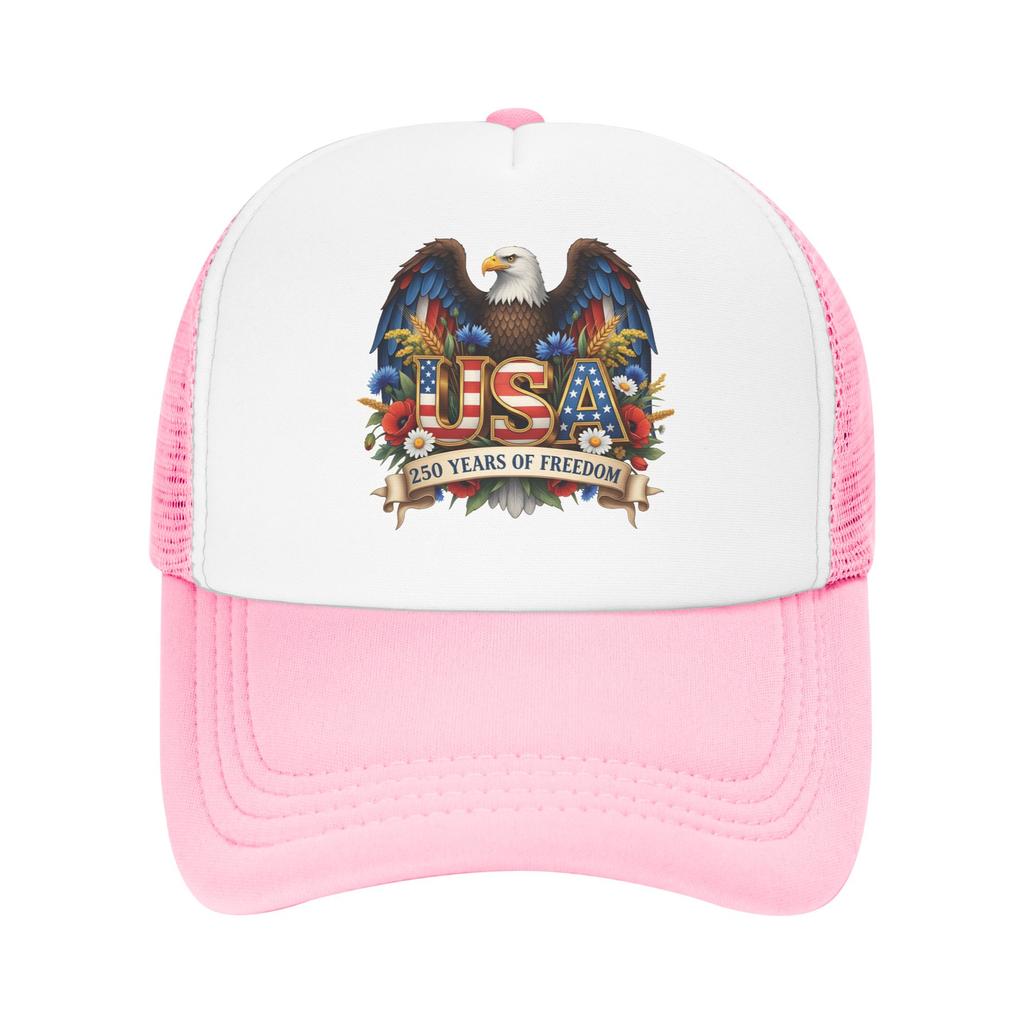 Years of Freedom Mesh Baseball Cap Adult Sport Sun Caps Independence Day Hats Adjustable Summer Trucker Caps