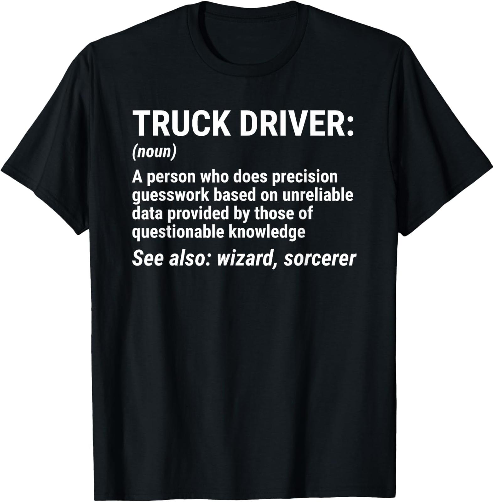 NEW LIMITED Truck Driver Definition Funny Trucker T-Shirt XXXL