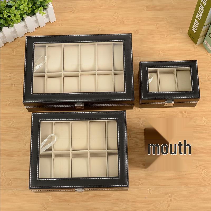 High-End Mechanical Watch Display & Storage Box - Large Capacity Wristwatch Organizer