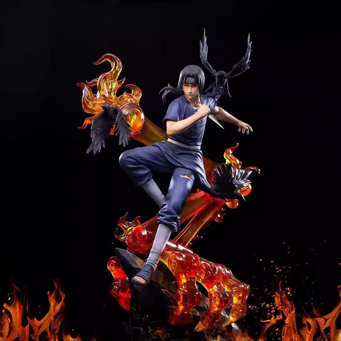 

Anime Naruto Figurine GK Model Battle Itachi Uchiha Action Figure Statue Toy Doll Collection PVC Decoration Gift No box