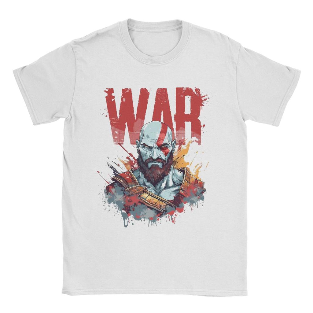 THE GOD OF WAR Unisexs T Shirt Novelty Tee Shirt Short Sleeve Round Neck TShirts Cotton New Arrival Tops