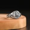 New Silver Men's Ring Personality Retro Praying Hand Opening Prayer Creative Personality Ring Fashion Jewelry