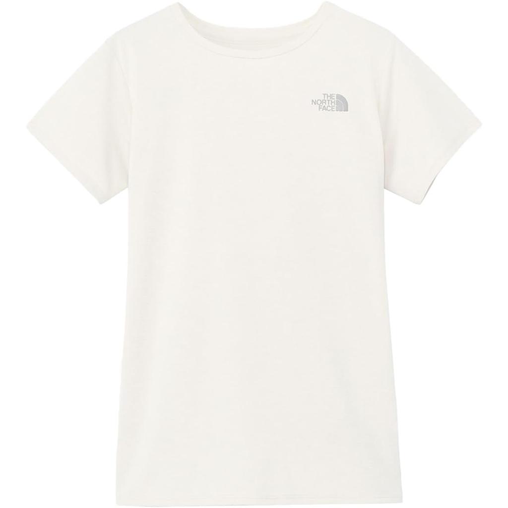 The North Face Short Sleeve GTD Melange Crew Grayish Size L Women's Jacket, Moisture-Wicking, Quick-Drying, Antibacterial, Odor-Resistant,